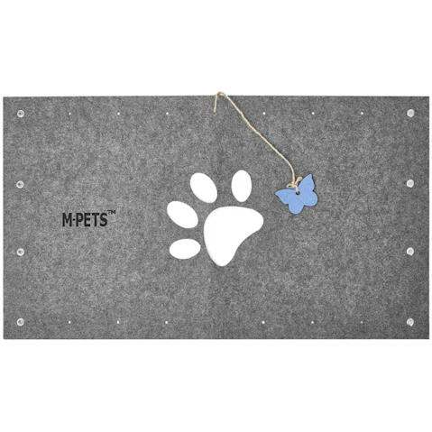 M-Pets Eco 45cm Tunnel Pet/Cat Toy - Grey
