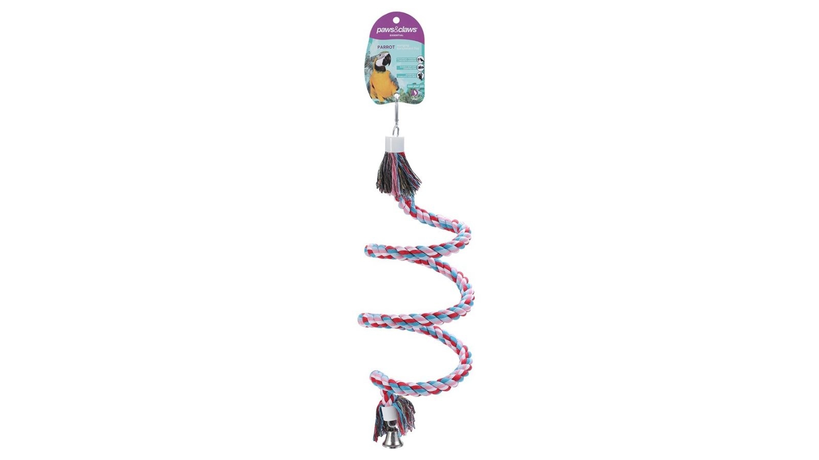 Paws and Claws 55cm Spiral Parrot Toy