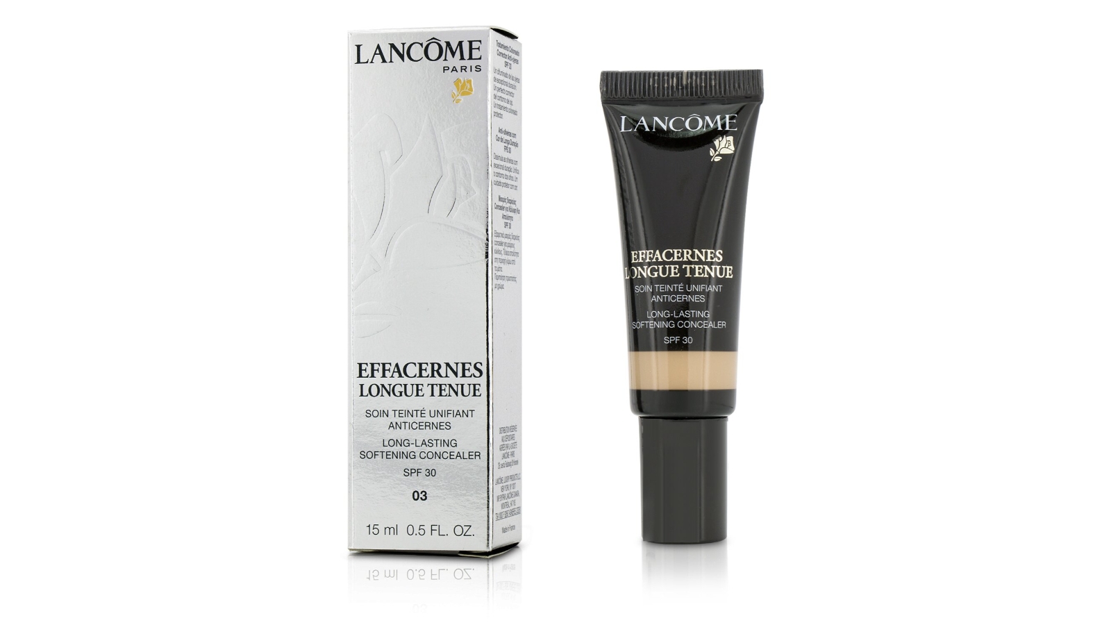 Lancome Effacernes Long Lasting Softening Concealer SPF30 - #03 Beige Ambre  - 15ml/0.5oz