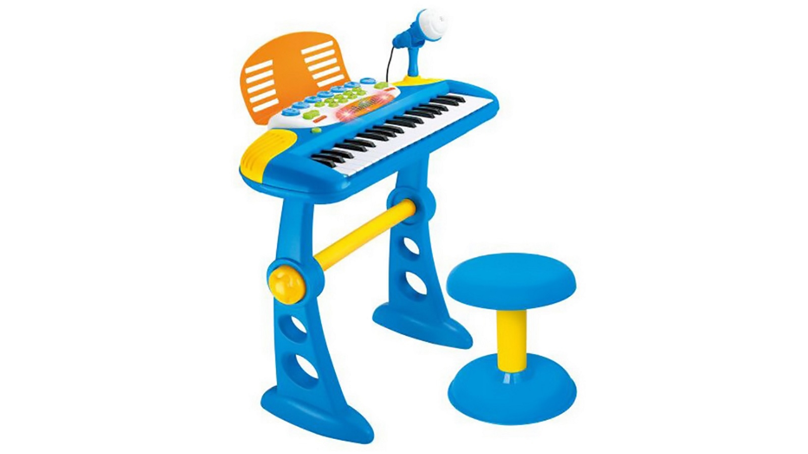 Lenoxx Electronic Keyboard with Stand - Blue
