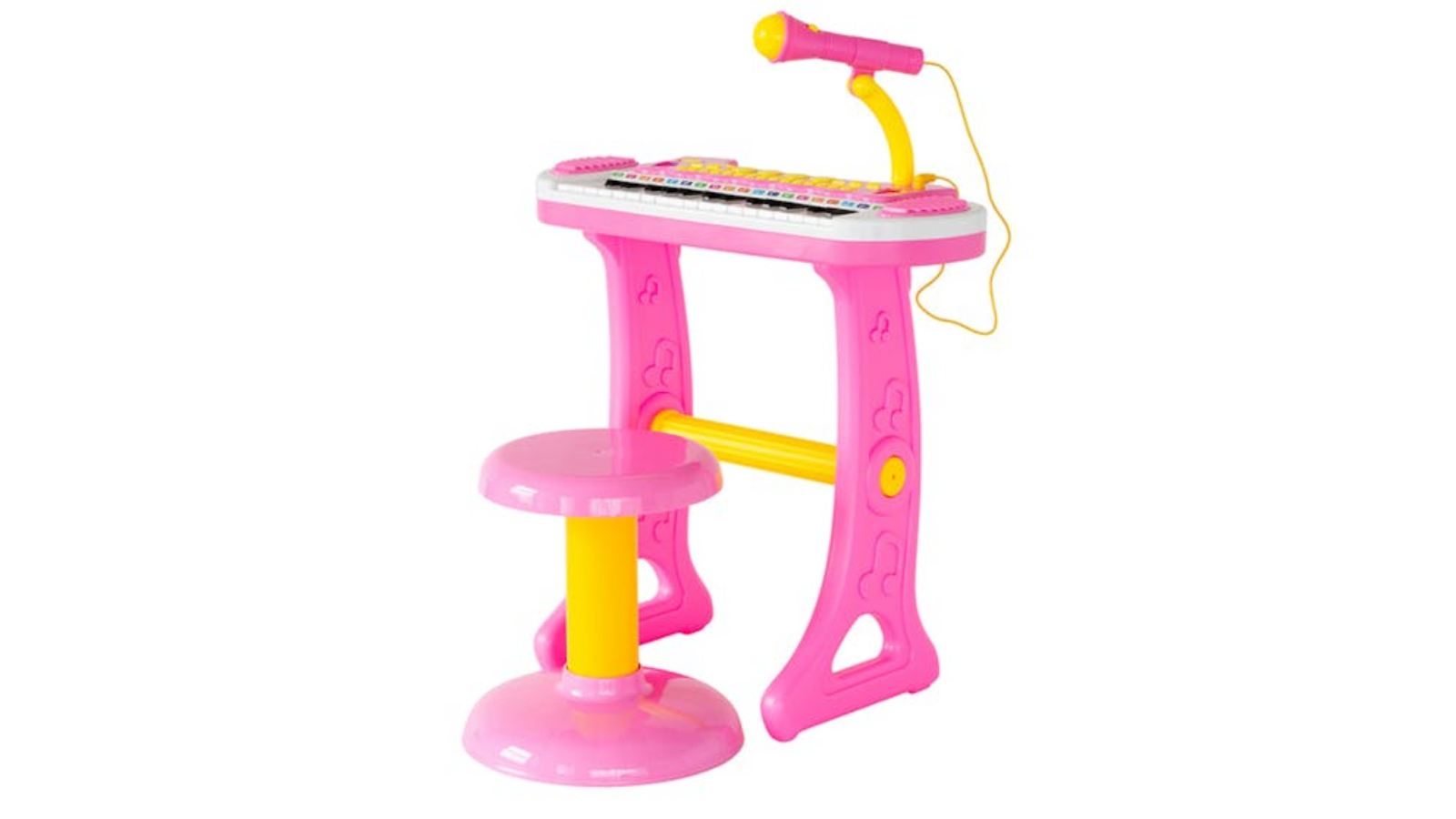 Lenoxx Electronic Keyboard with Stand - Pink