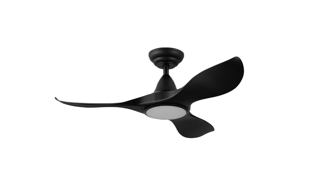 Eglo Noosa 18W 40inch Tri-Colour LED DC Fan - Black
