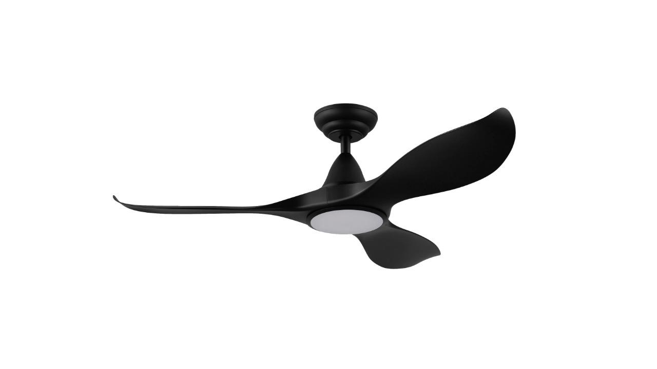 Eglo Noosa 18W 46inch Tri-Colour LED DC Fan - Black