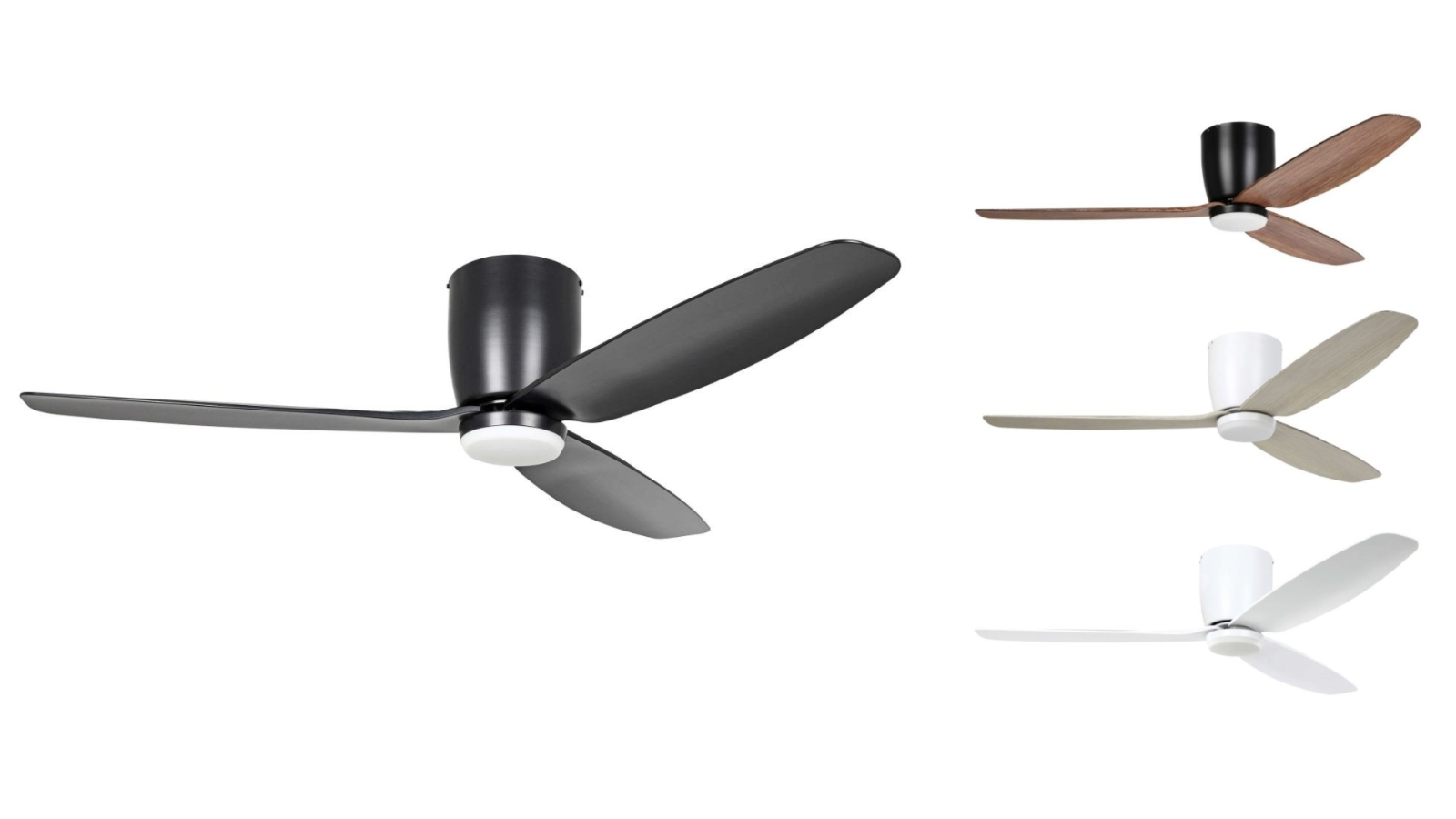 Eglo Tri-Colour Seacliff 52 DC 15W LED Fan