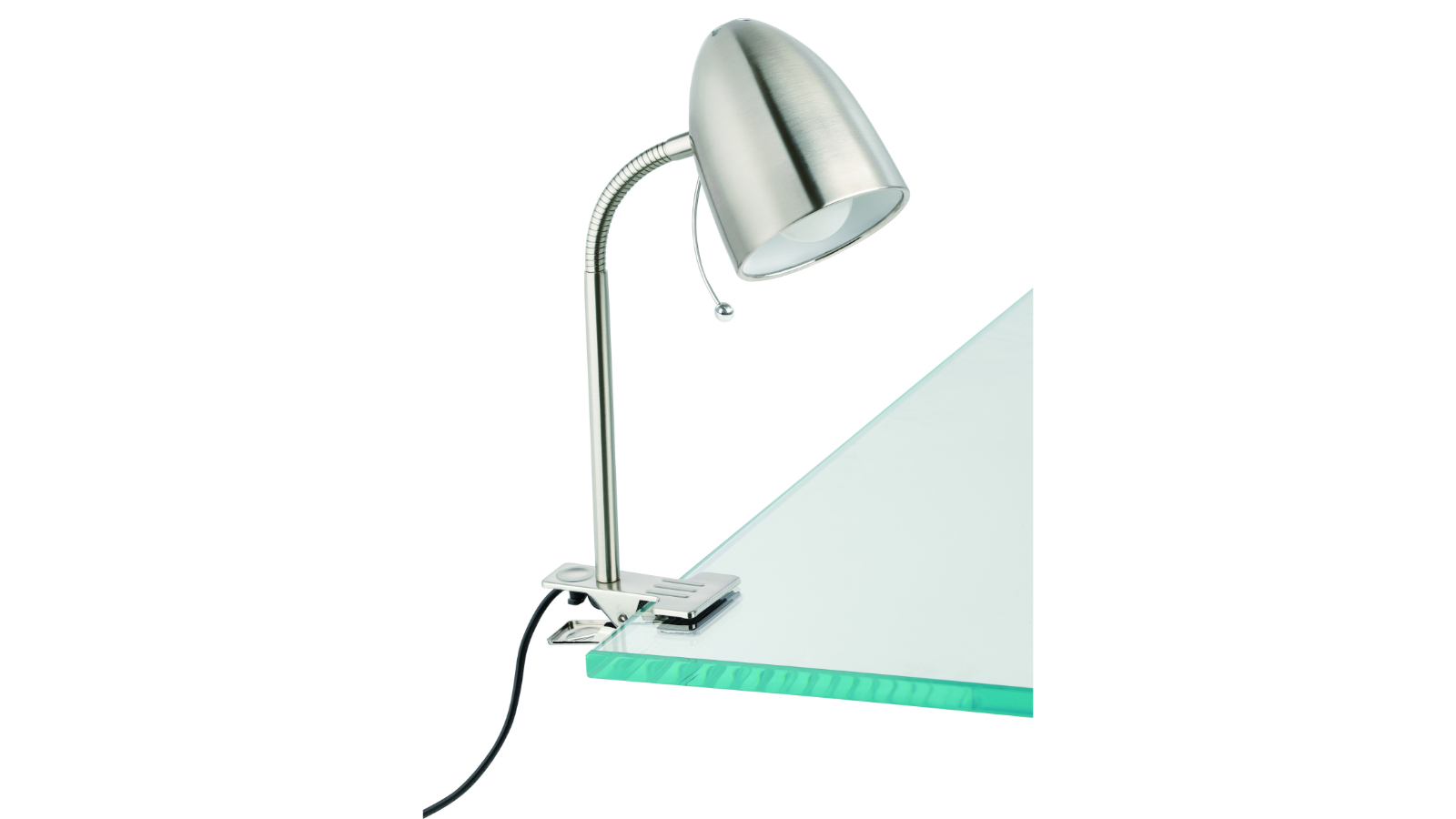 Eglo Lara Clamp Table Lamp - Satin Nickel