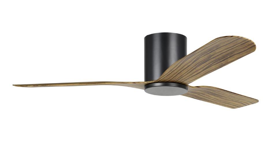 Eglo Iluka 52 DC Fan - Black/Wood Hugger