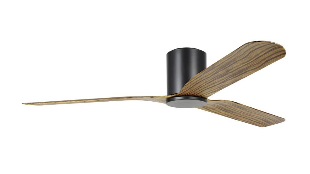 Eglo Iluka 60 DC 45W Fan - Black/Wood Hugger