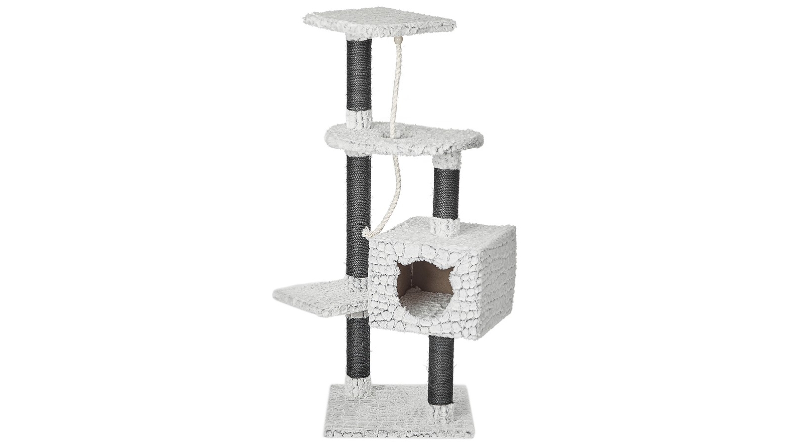 M-Pets 113cm Snake Cat Scratch Post - White