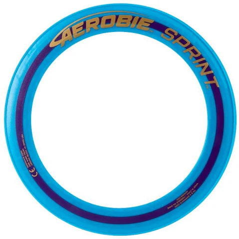 Aerobie Sprint Flying Ring Frisbee Beach Toy - Blue