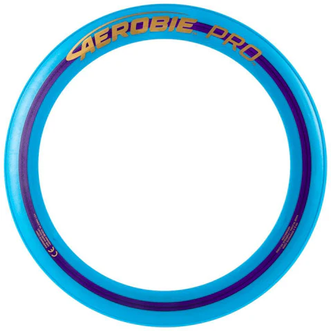 Aerobie Pro Flying Ring Frisbee Beach Toy - Blue