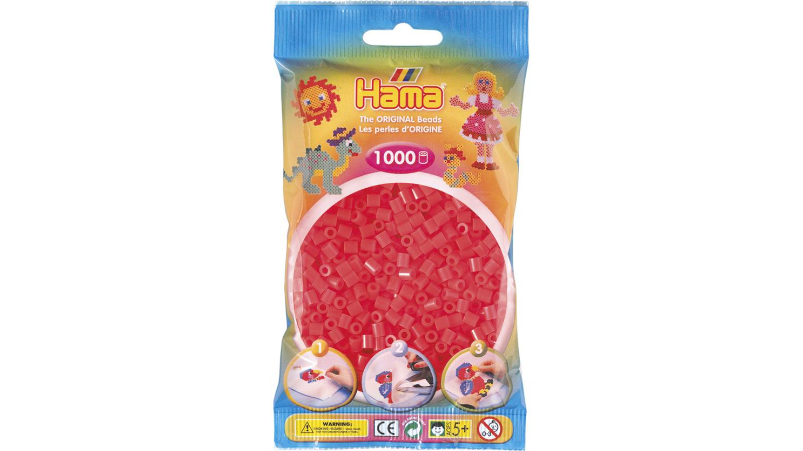 Hama 1000 Piece Bead Bag - Red