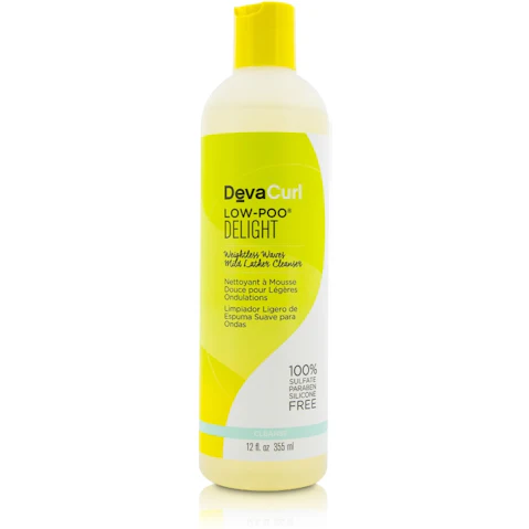DevaCurl Low-Poo Delight (Weightless Waves Mild Lather Cleanser - For Wavy Hair) -355ml/12oz