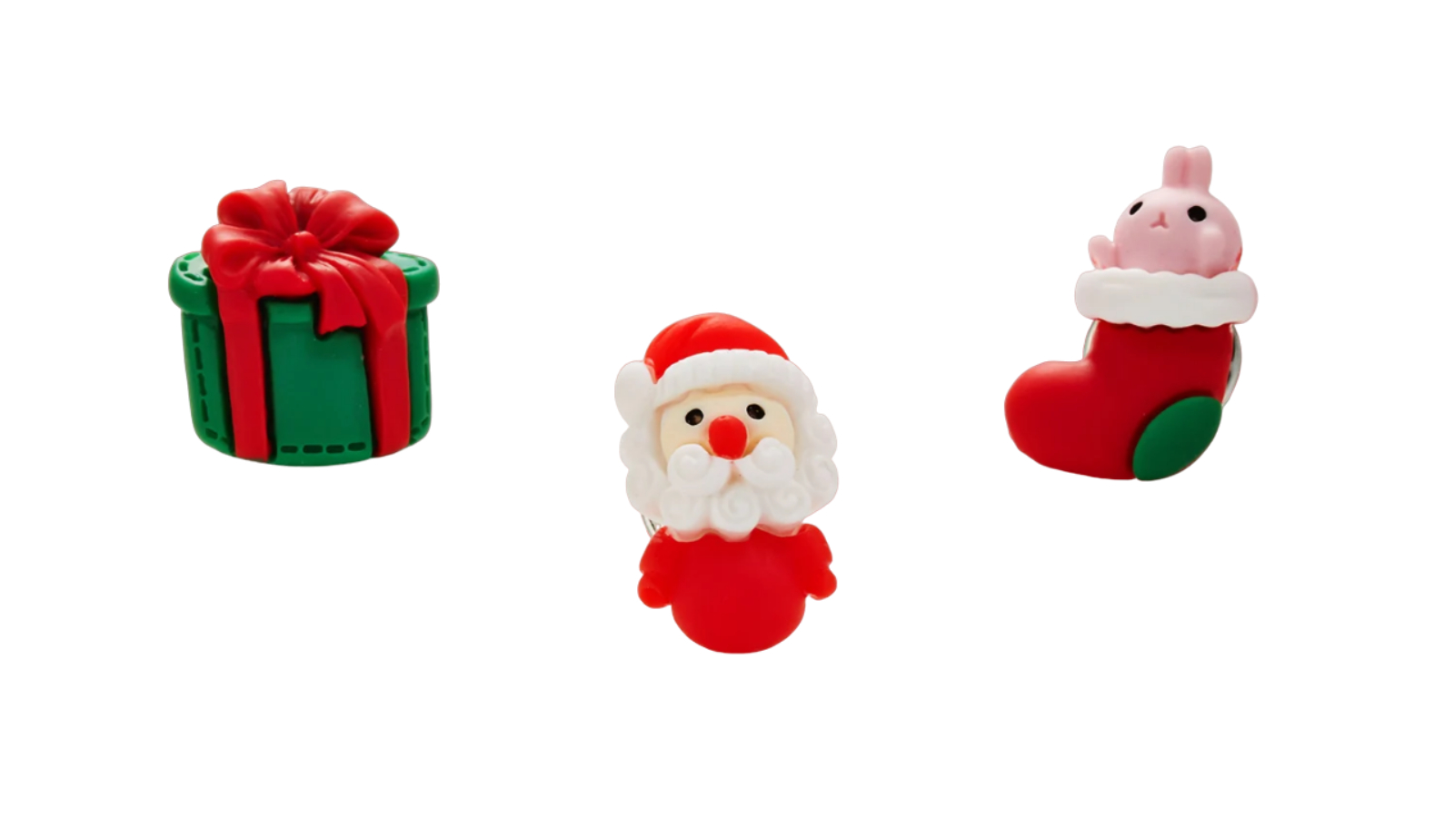 NNEOBA 3 Piece Enchanting Christmas Trio Festive Enamel Brooches and Pin Set