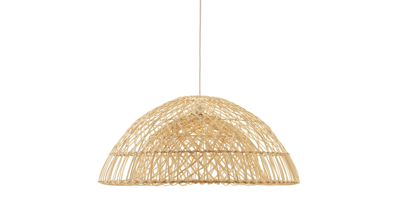 Café Lighting & Living Rattan Longport Pendant - Dome