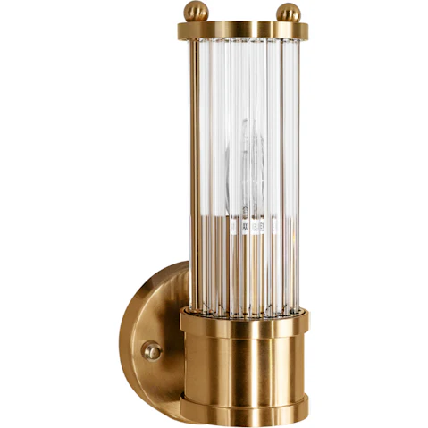 Cafe Lighting & Living Brass Hunter Wall Sconce - Short
