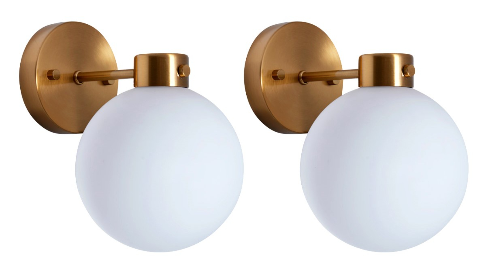 Cafe Lighting and Living Set of 2 Dylan Wall Sconce - Brass