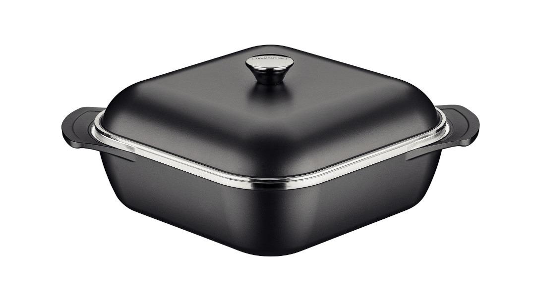 Tramontina 28cm Lyon Square Pot - Black