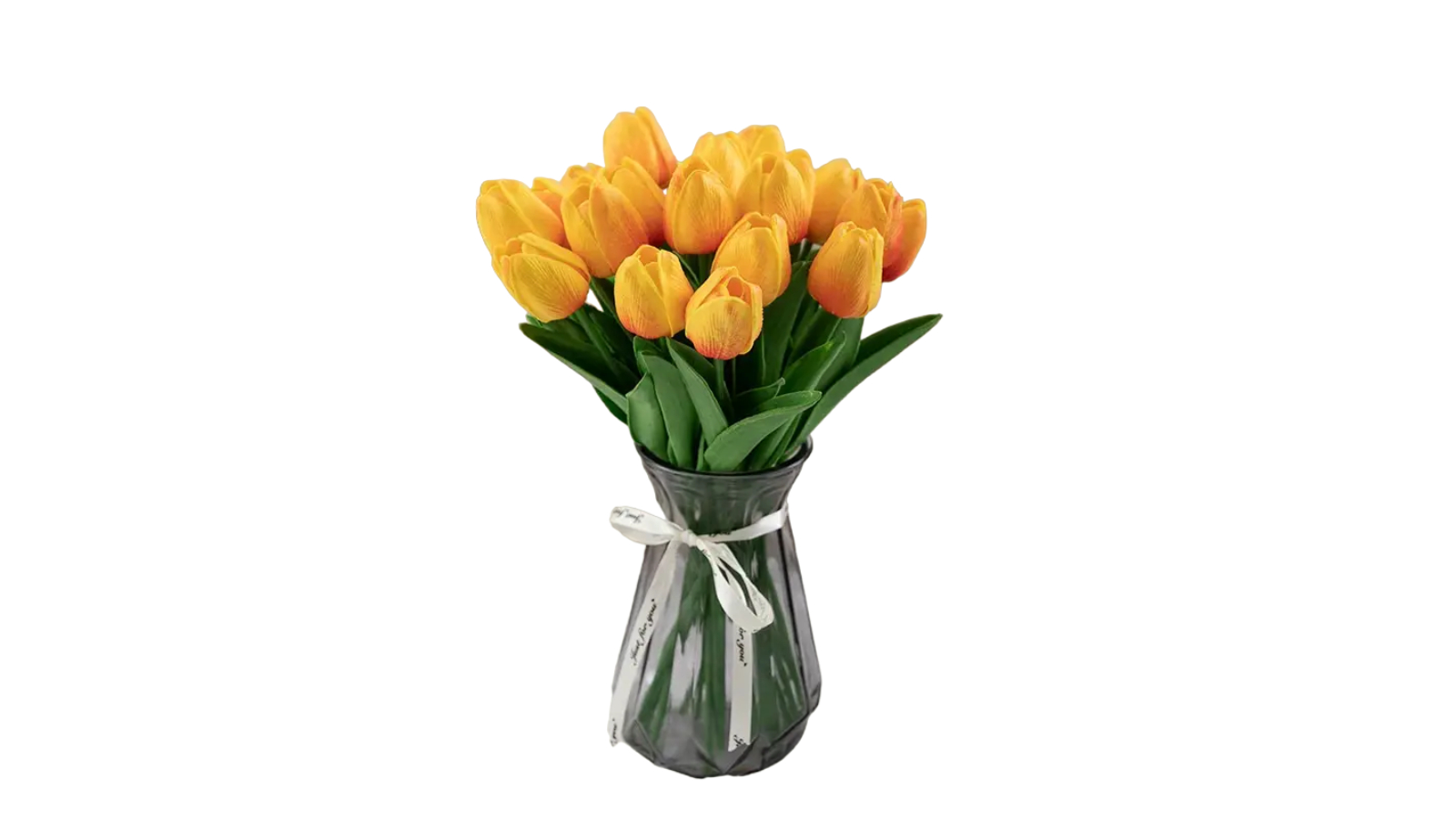 TM 10 Piece Real Touch Mini Tulip Bouquet - Sunset Red