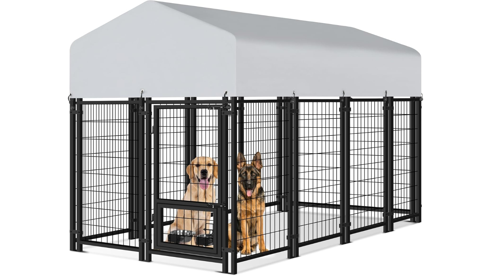 Advwin 240cm Heavy Duty Metal Kennel Dog Cage Outdoor