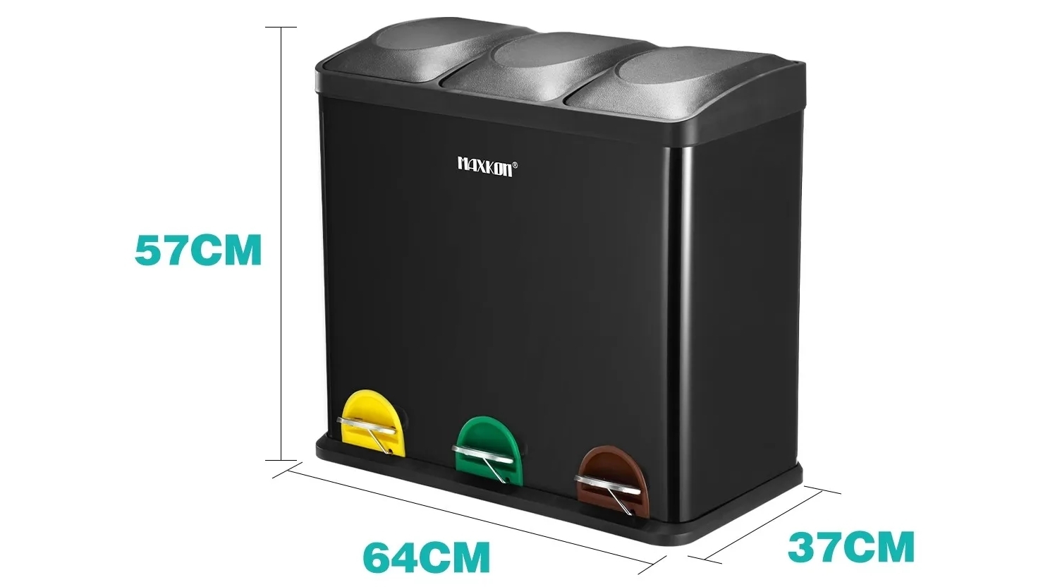 ごみ箱 DULTON 3 COMPARTMENT BIN 54 DULTON ONLINE SHOP | 3 COMPARTMENT BIN 54(54L): ハウスウェア