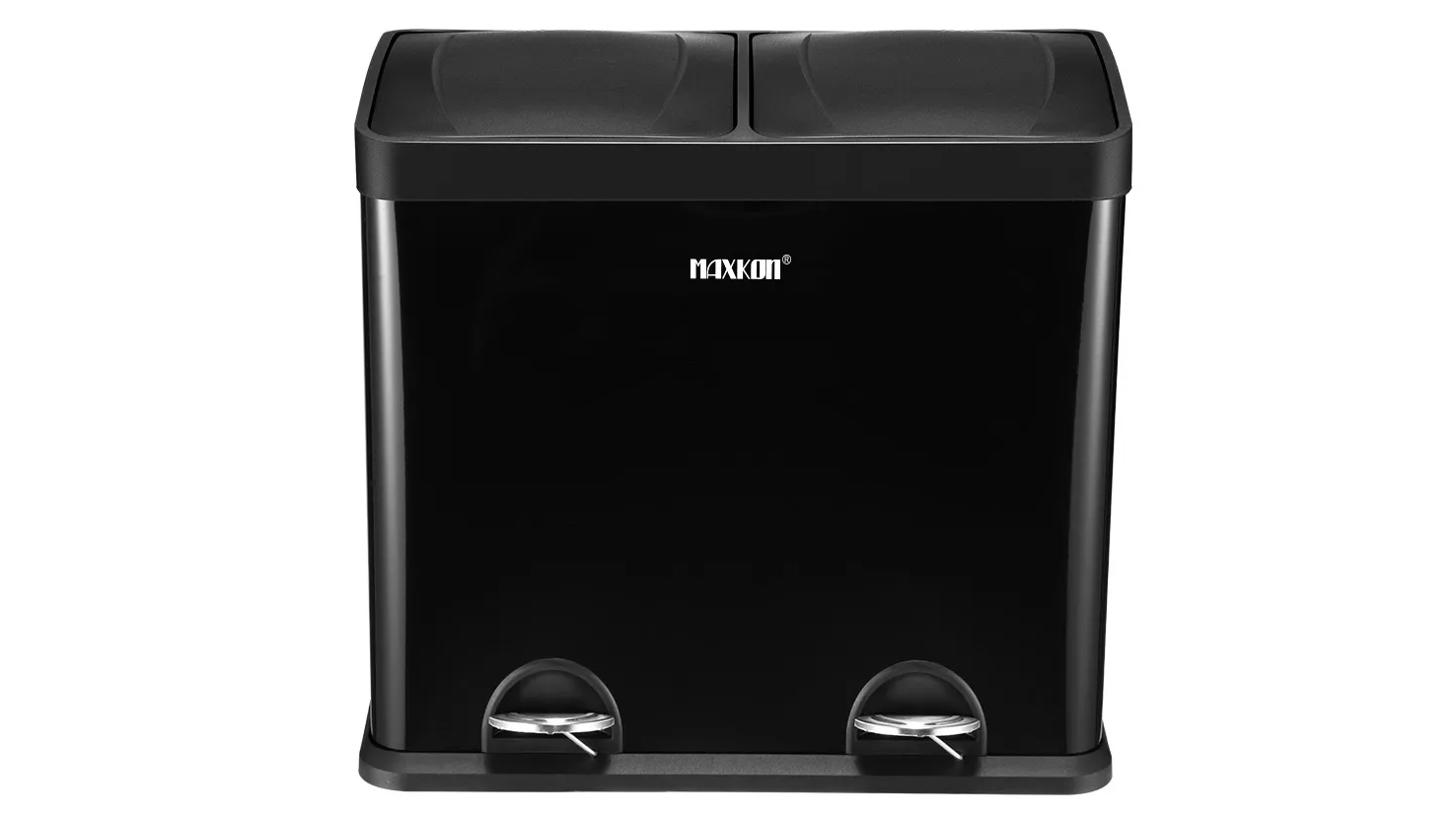 Maxkon 48L Dual Compartment Pedal Kitchen Recyling Waste Bin