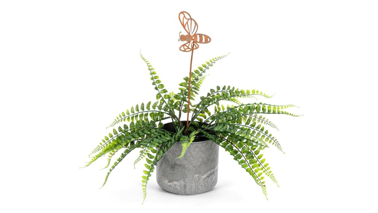 3 Pack 50cm Corten Steel Bee Garden Stakes - Small