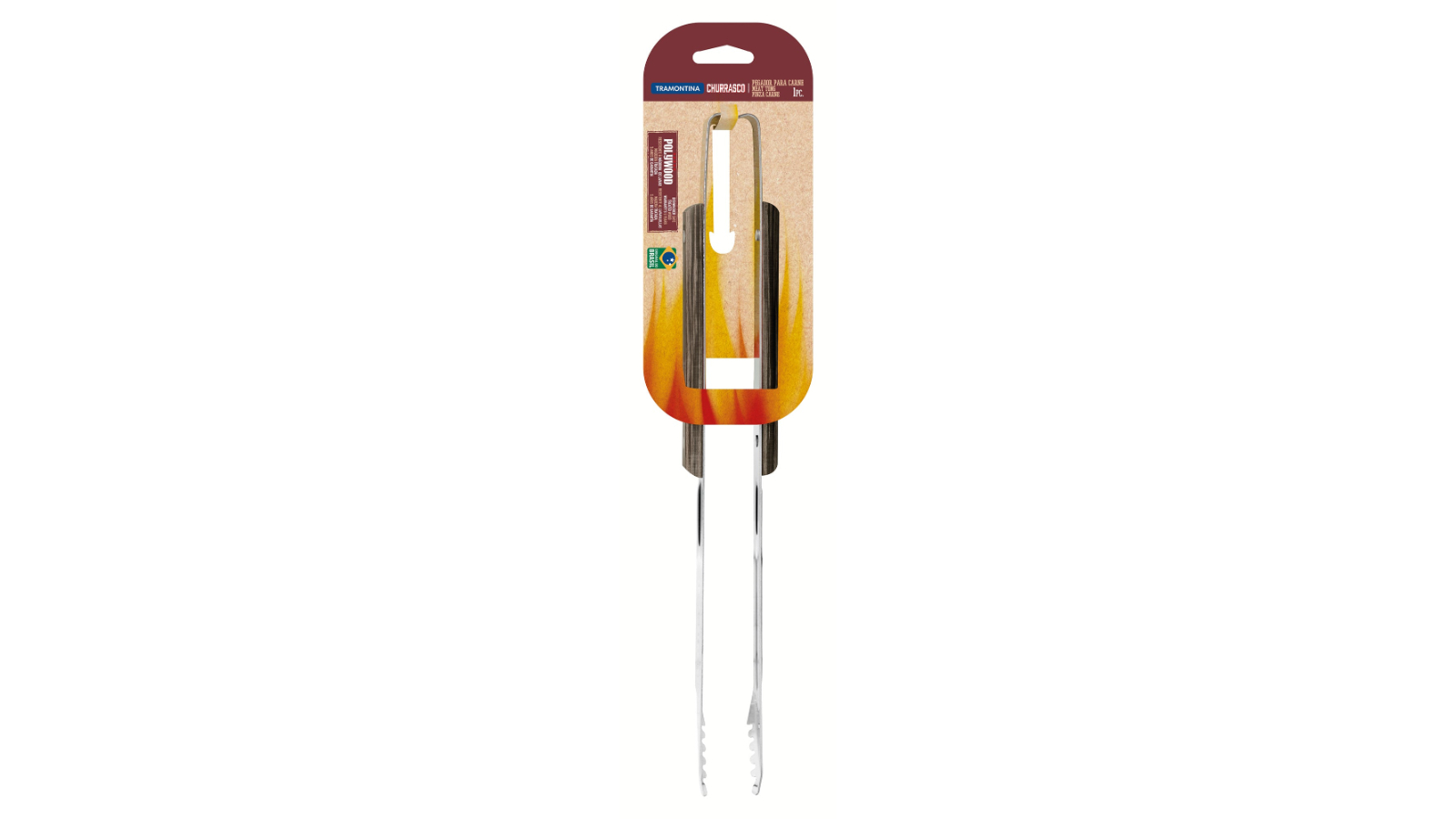Tramontina 8inch Polywood Churrasco Meat Tong