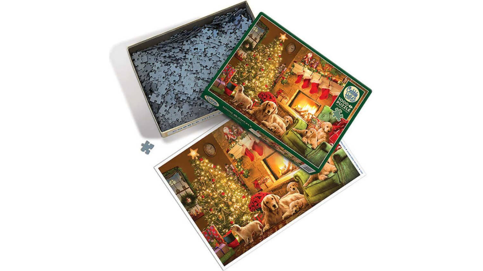 Cobble Hill 1000 Piece Cozy Fireplace Christmas Jigsaw Puzzle