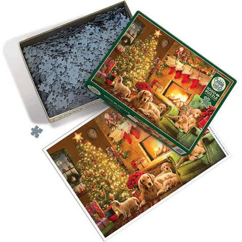 Cobble Hill 1000 Piece Cozy Fireplace Christmas Jigsaw Puzzle