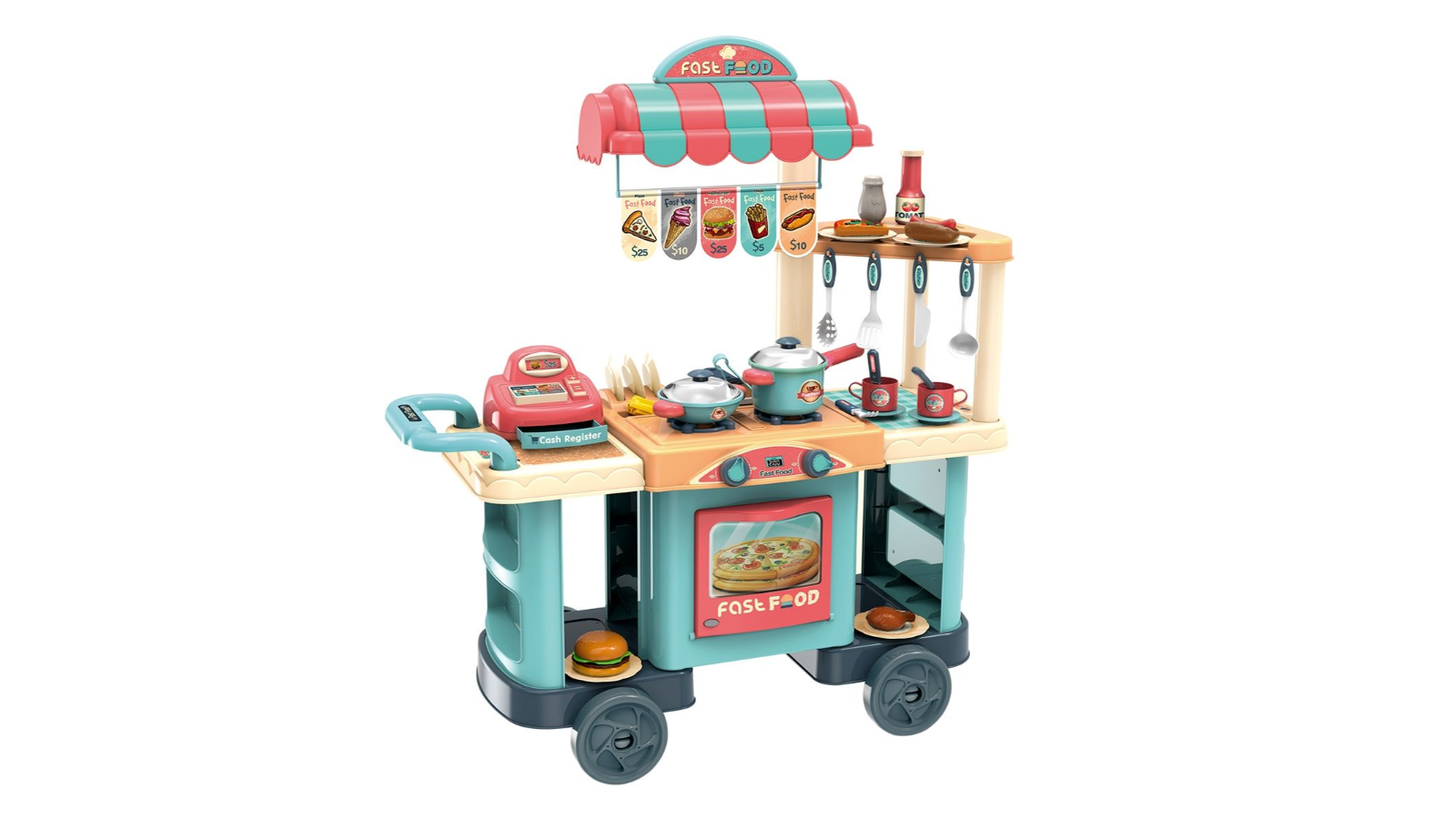 60 Piece Kids Kitchen Toy Set
