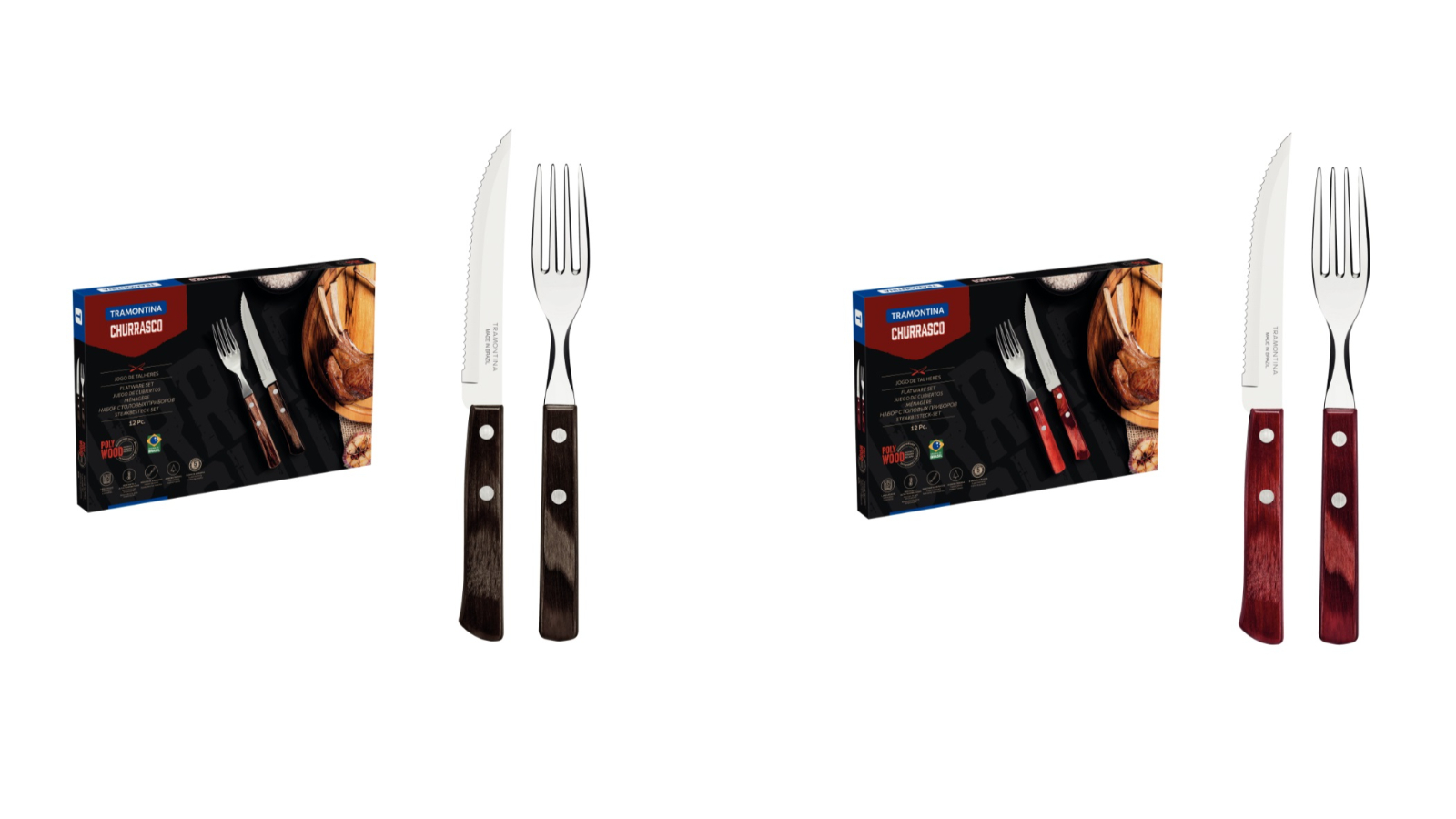 Tramontina 12 Piece Polywood Traditional Steak Set
