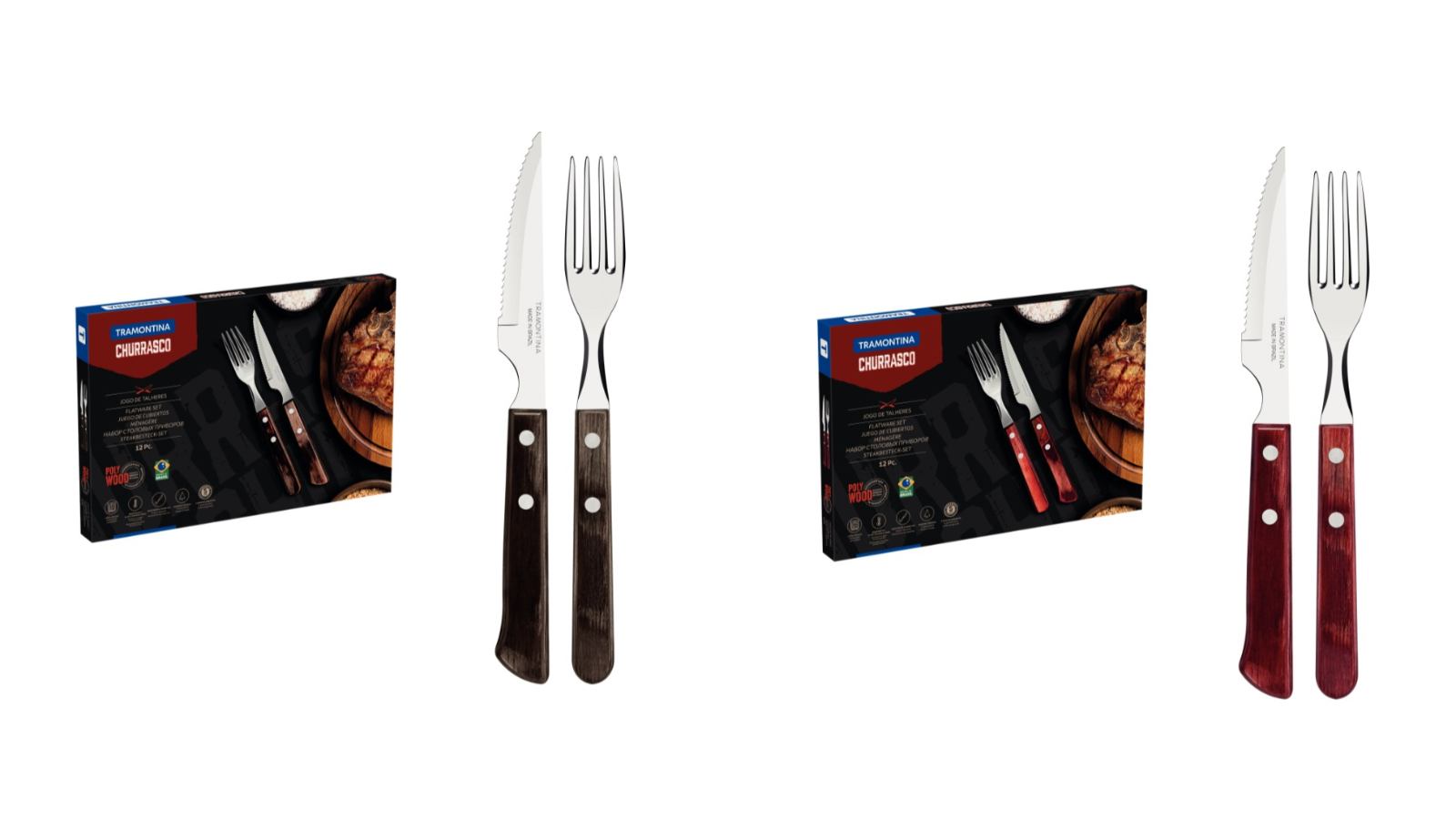 Tramontina 12 Piece Polywood Spanish Steak Set
