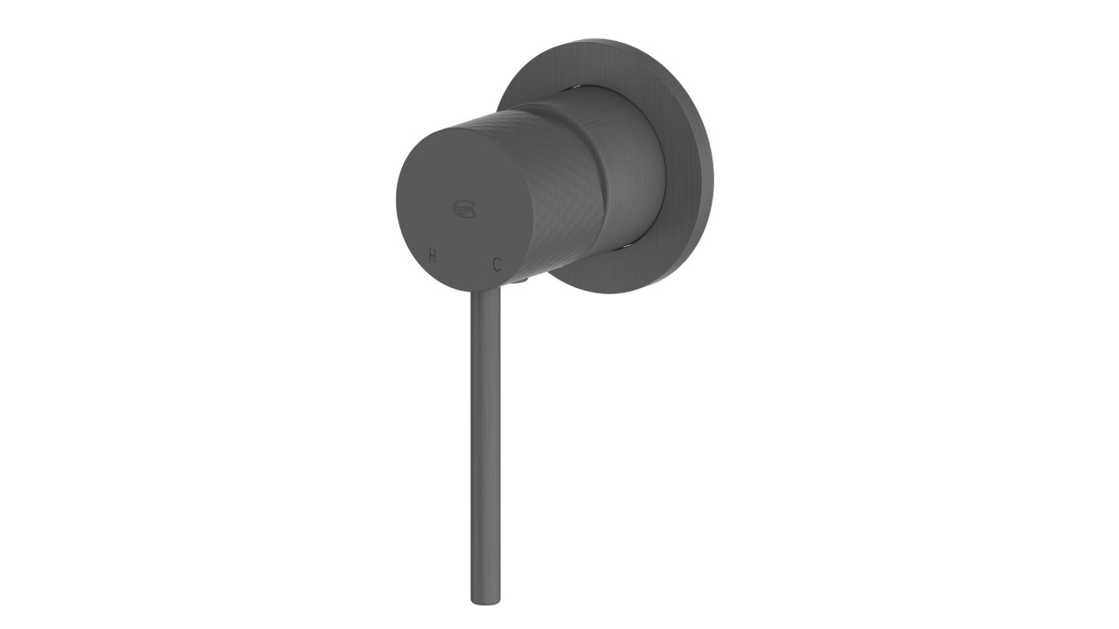 Greens Mika Shower Mixer Trim Set with Mini Plate - Gunmetal