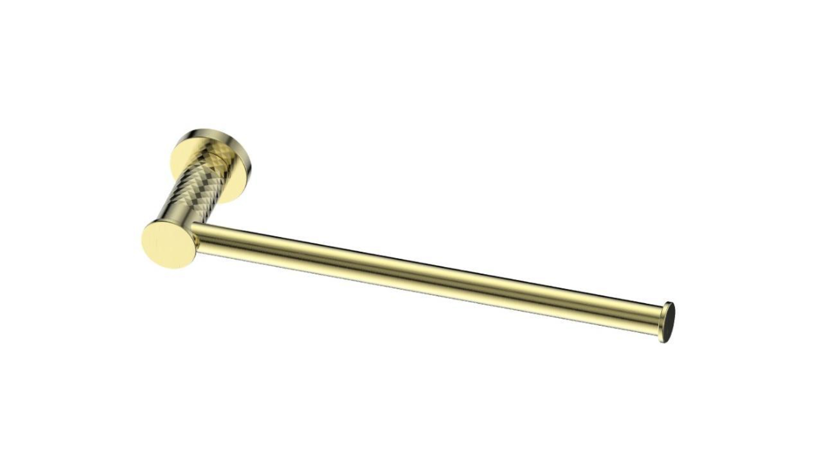Greens Reflect Hand Towel Holder - Brushed Brass