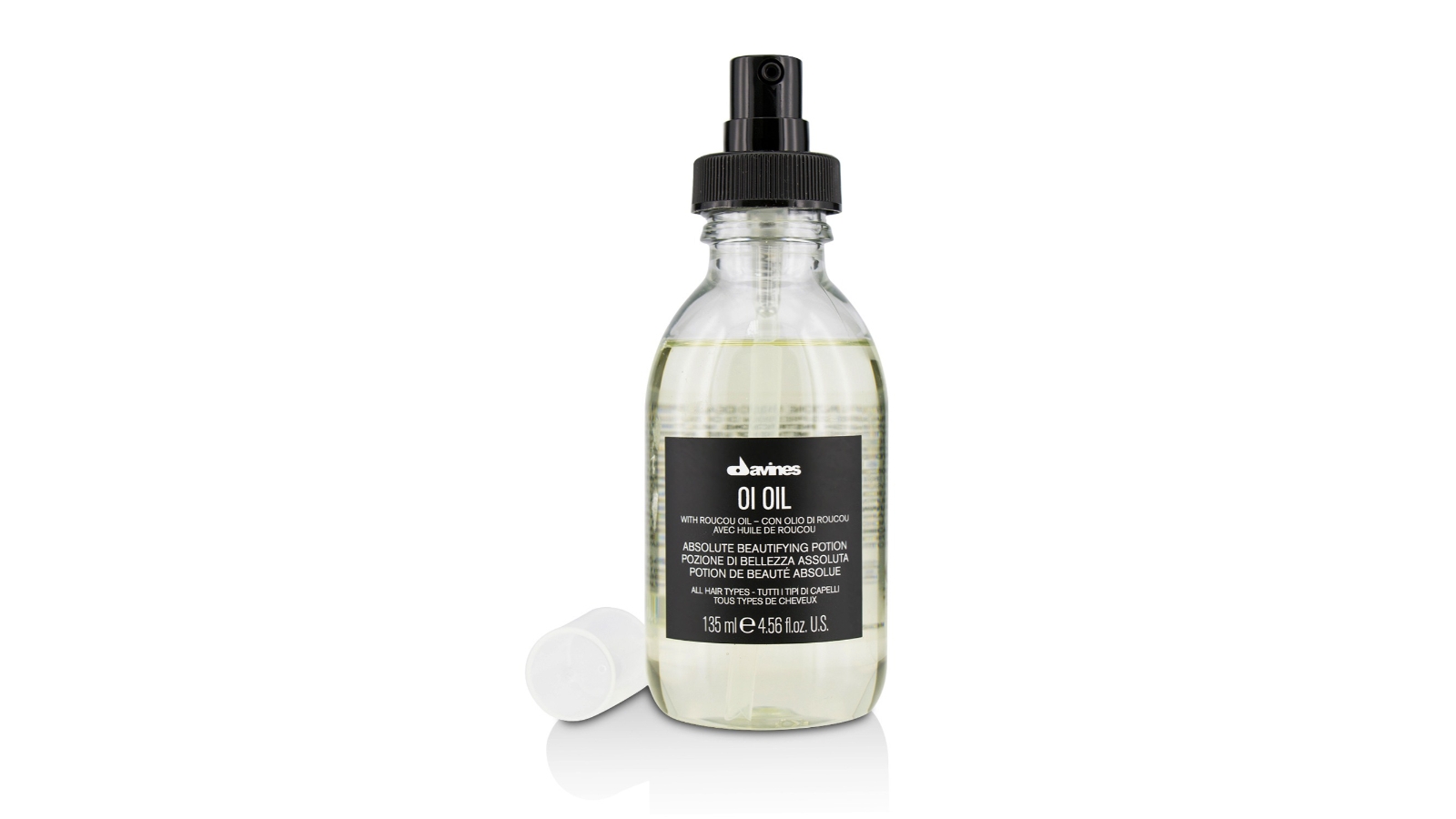 Davines OI Oil Absolute Beautifying Potion (For All Hair Types)  - 135ml/4.56oz