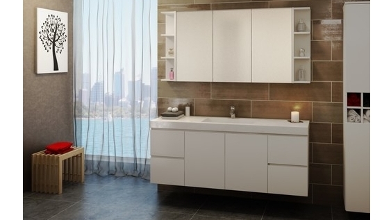 Timberline Eloura 1500mm WallHung Vanity with Centre Bowl 70mm Grand