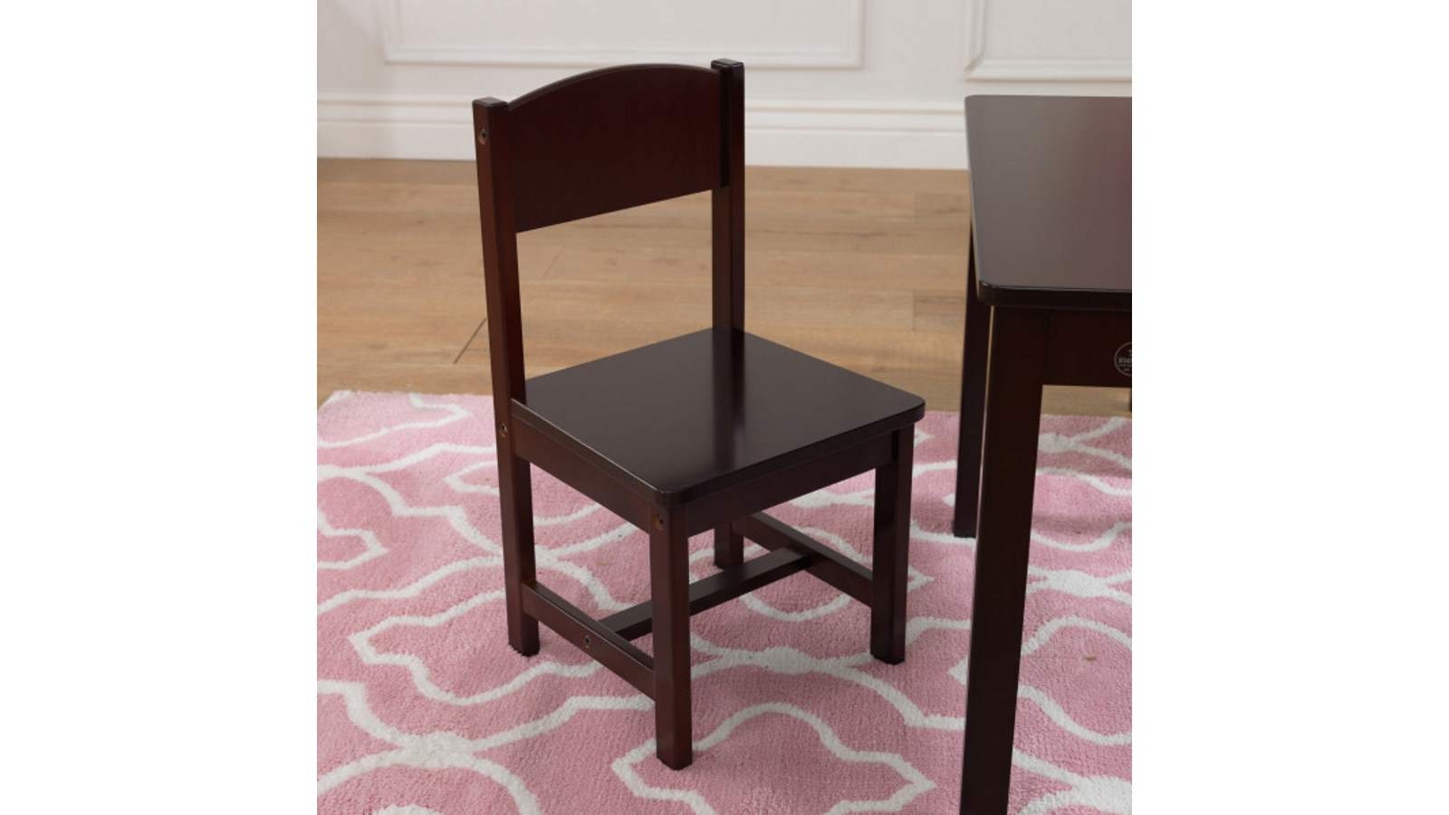 Kidkraft Farmhouse Table and 4 Chair Set Espresso Harvey Norman