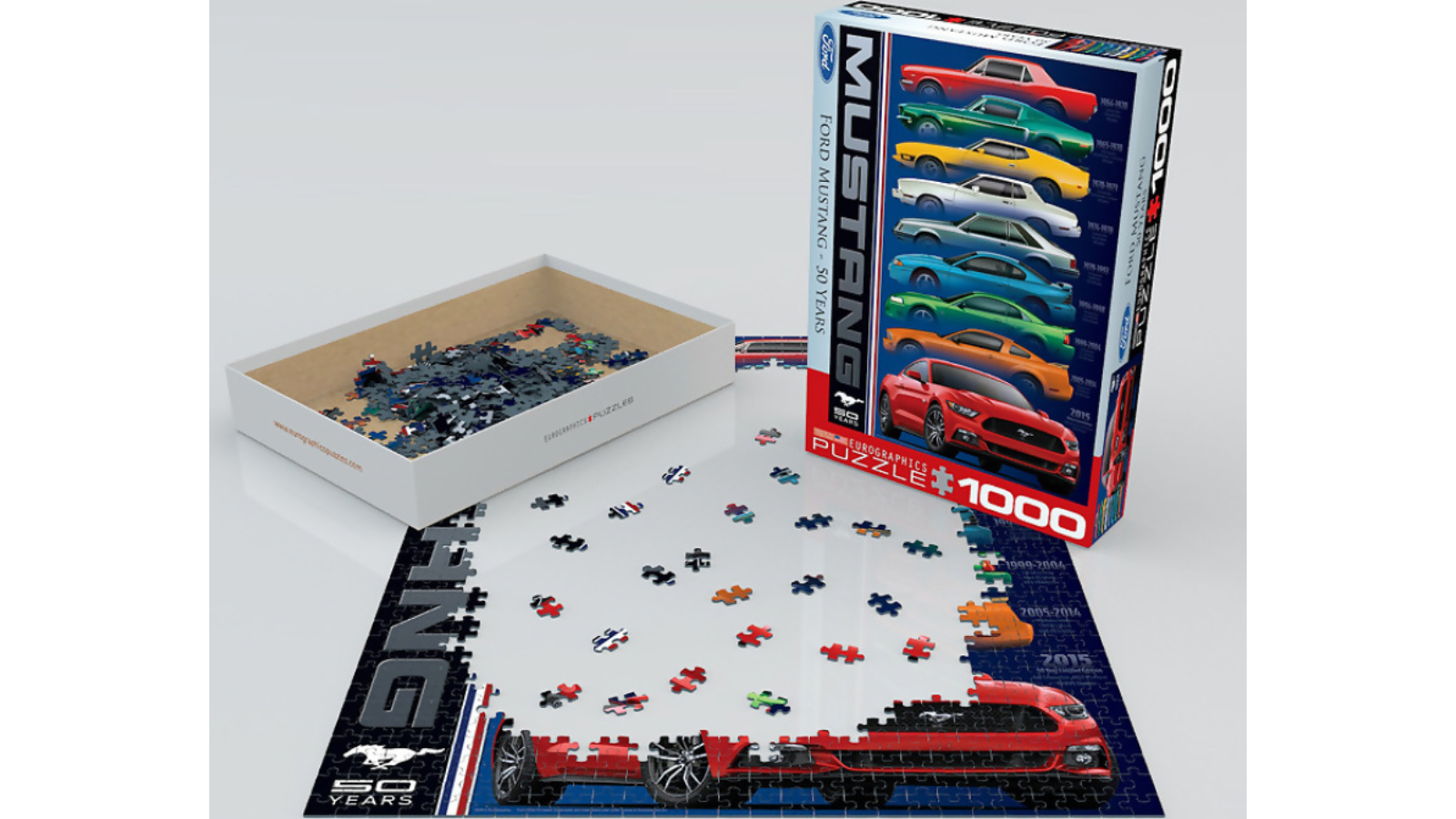 EuroGraphics 1000 Piece Ford Mustang 50 Years Jigsaw Puzzle