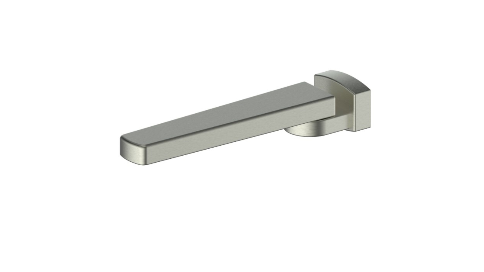 Greens Swivel Bath Spout Square - Brushed Nickel