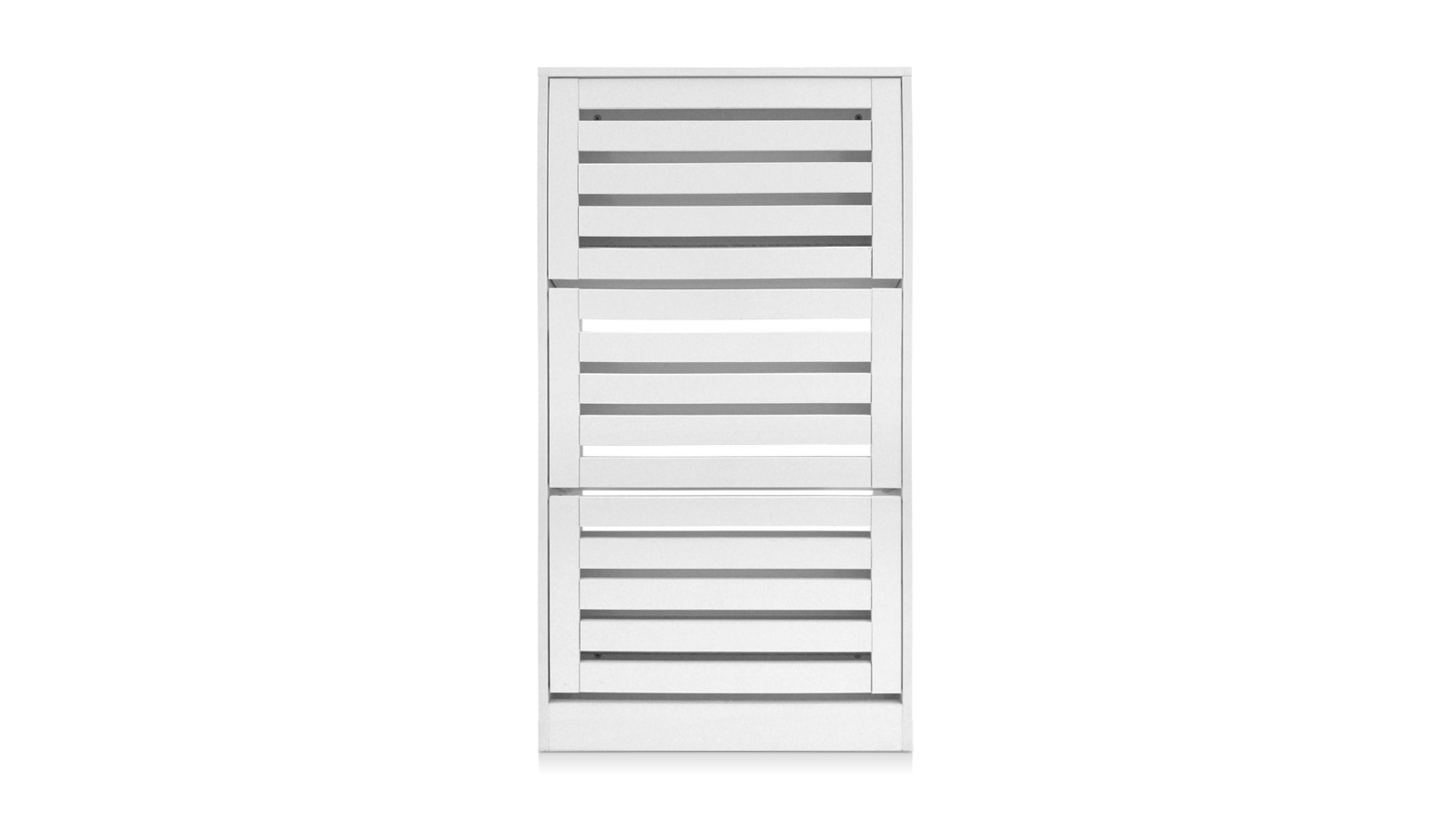 Pair of 45 Wood Shoe Storage Cabinet 3-Door Shoe Rack Organizer