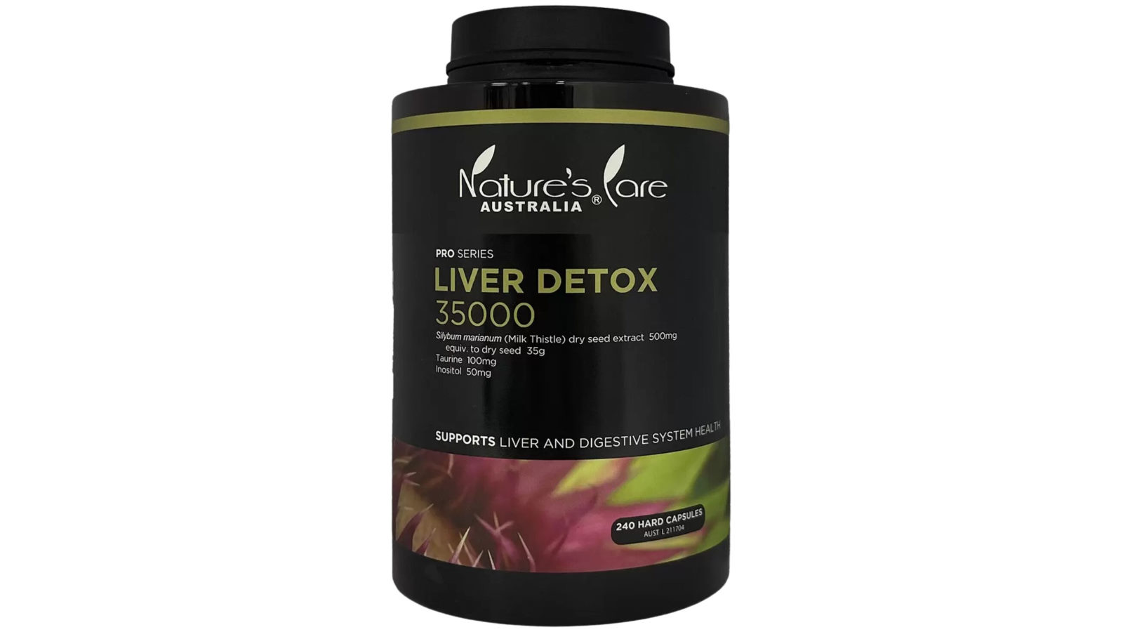 Nature's Care Liver Detox 35000mg 240 Capsules Support Digestion Cleanse Antioxidant