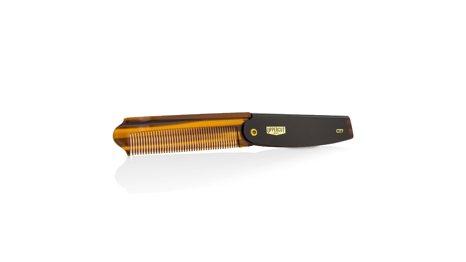Uppercut Deluxe CT7 Flip Comb - # Tortoise Shell Brown