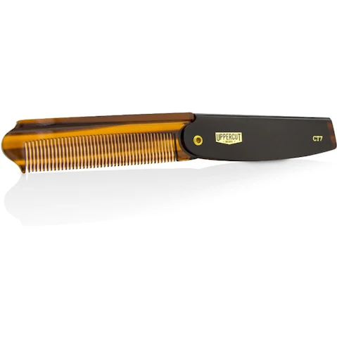 Uppercut Deluxe CT7 Flip Comb - # Tortoise Shell Brown