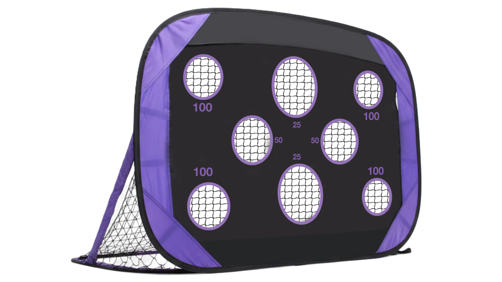 Advwin 120 x 80cm Foldable Backyard Goal Set with Carry Bag and Peg