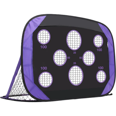 Advwin 120 x 80cm Foldable Backyard Goal Set with Carry Bag and Peg
