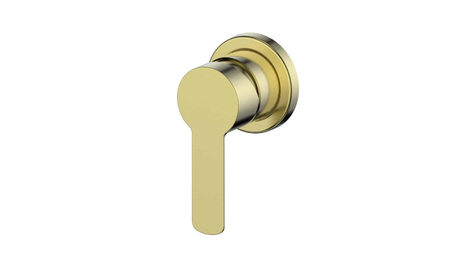 Greens Astro II Shower Mixer Trim Set with Mini Plate -Brushed Brass