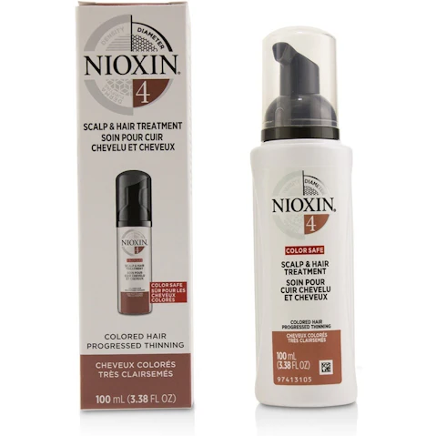 Nioxin Diameter System 4 Scalp & Hair Treatment (Colored Hair, Progressed Thinning, Color Safe) -100ml/3.38oz
