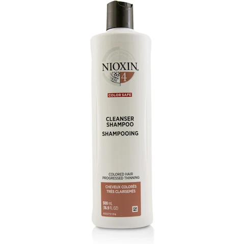 Nioxin Derma Purifying System 4 Cleanser Shampoo (Colored Hair, Progressed Thinning, Color Safe) -500ml/16.9oz