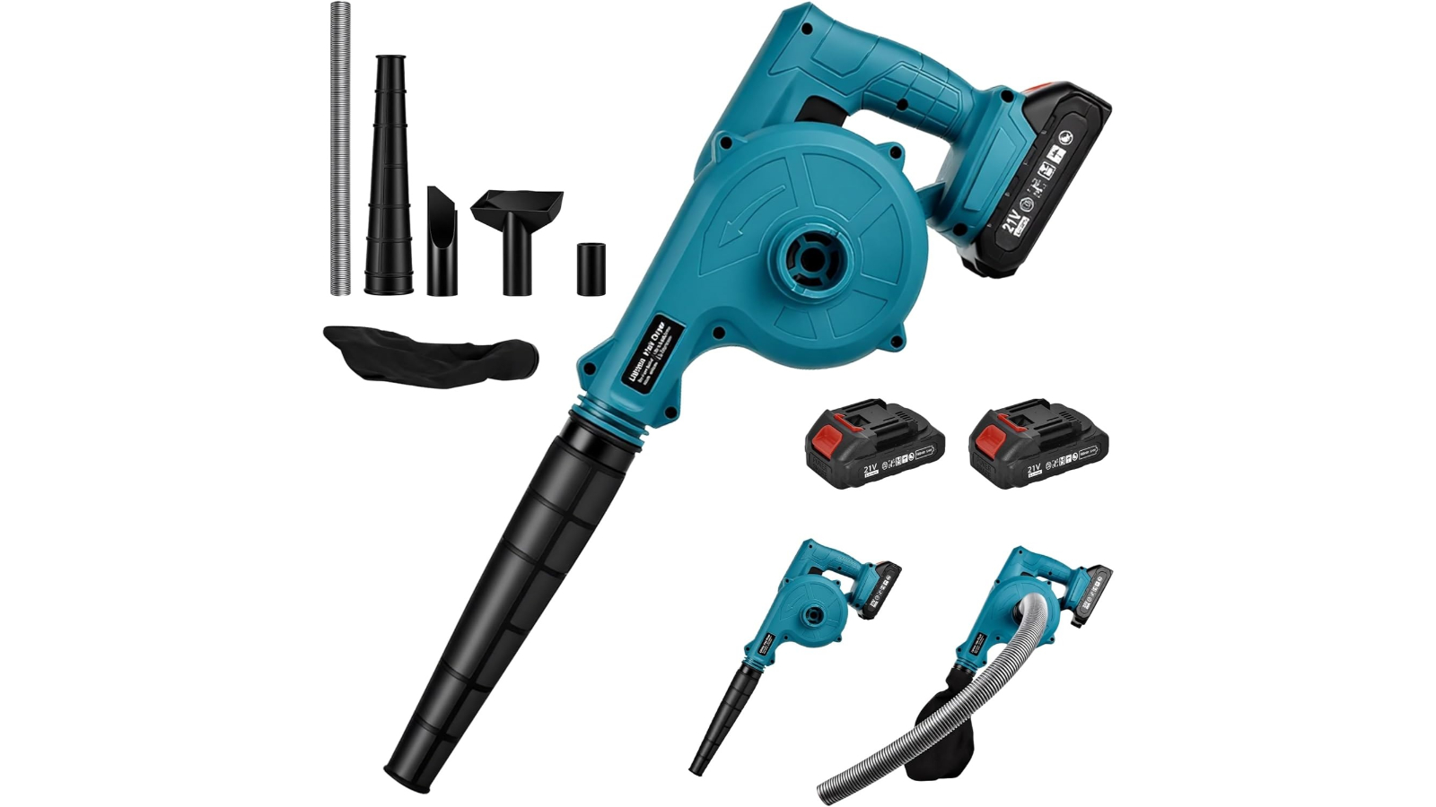 Advwin Cordless Leaf Blower and Vacuum with 2 Lithium Battery and Charger