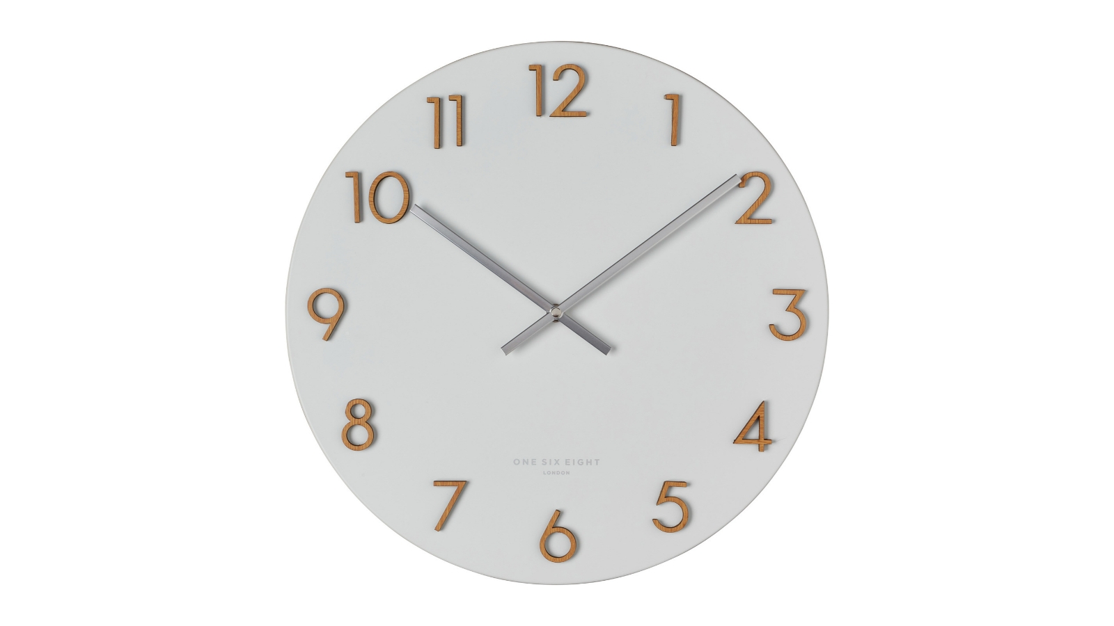 One Six Eight London Katelyn 40cm Metal Wall Clock - White